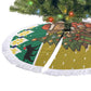 Gabon Christmas Tree Skirt Pixel Art Elephant Santa Christmas Tree and Flag - African Pride