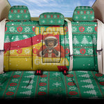 Guinea Christmas Back Car Seat Cover Santa Chimpanzee Heart Hands and Snowflake - African Pride