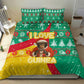 Guinea Christmas Bedding Set Santa Chimpanzee Heart Hands and Snowflake - African Pride