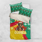 Guinea Christmas Bedding Set Santa Chimpanzee Heart Hands and Snowflake - African Pride
