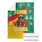 Guinea Christmas Blanket Santa Chimpanzee Heart Hands and Snowflake - African Pride