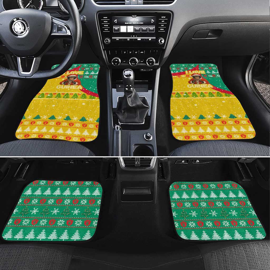 Guinea Christmas Car Mats Santa Chimpanzee Heart Hands and Snowflake - African Pride