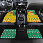 Guinea Christmas Car Mats Santa Chimpanzee Heart Hands and Snowflake - African Pride