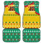 Guinea Christmas Car Mats Santa Chimpanzee Heart Hands and Snowflake - African Pride