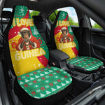 Guinea Christmas Car Seat Cover Santa Chimpanzee Heart Hands and Snowflake - African Pride