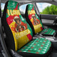 Guinea Christmas Car Seat Cover Santa Chimpanzee Heart Hands and Snowflake - African Pride