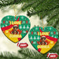 Guinea Christmas Ceramic Ornament Santa Chimpanzee Heart Hands and Snowflake - African Pride