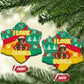 Guinea Christmas Ceramic Ornament Santa Chimpanzee Heart Hands and Snowflake - African Pride