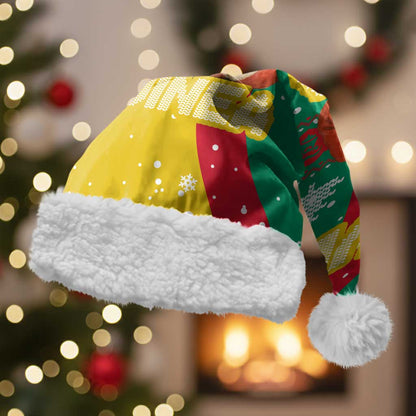 Guinea Christmas Santa Hat Santa Chimpanzee Heart Hands and Snowflake - African Pride