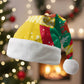 Guinea Christmas Santa Hat Santa Chimpanzee Heart Hands and Snowflake - African Pride