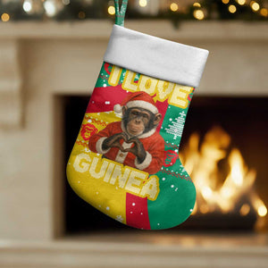 Guinea Christmas Stocking Santa Chimpanzee Heart Hands and Snowflake - African Pride