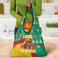 Guinea Christmas Grocery Bag Santa Chimpanzee Heart Hands and Snowflake - African Pride