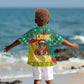 Guinea Christmas Kid Hawaiian Shirt Santa Chimpanzee Heart Hands and Snowflake - African Pride