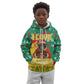 Guinea Christmas Kid Hoodie Santa Chimpanzee Heart Hands and Snowflake - African Pride