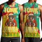 Guinea Christmas Men Tank Top Santa Chimpanzee Heart Hands and Snowflake - African Pride