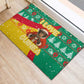 Guinea Christmas Rubber Doormat Santa Chimpanzee Heart Hands and Snowflake - African Pride