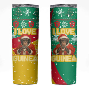 Guinea Christmas Skinny Tumbler Santa Chimpanzee Heart Hands and Snowflake - African Pride
