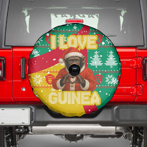 Guinea Christmas Spare Tire Cover Santa Chimpanzee Heart Hands and Snowflake - African Pride