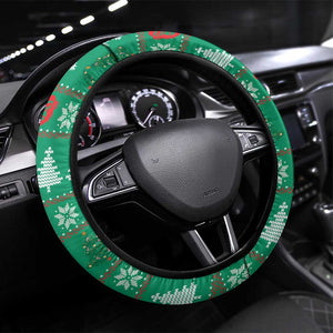 Guinea Christmas Steering Wheel Cover Santa Chimpanzee Heart Hands and Snowflake - African Pride
