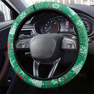 Guinea Christmas Steering Wheel Cover Santa Chimpanzee Heart Hands and Snowflake - African Pride