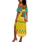 Guinea Christmas Summer Maxi Dress Santa Chimpanzee Heart Hands and Snowflake - African Pride