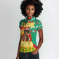 Guinea Christmas Women Polo Shirt Santa Chimpanzee Heart Hands and Snowflake - African Pride