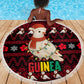 Guinea Christmas Beach Blanket Festive Dove String Lights and Red Black Holiday - African Pride