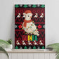 Guinea Christmas Canvas Wall Art Festive Dove String Lights and Red Black Holiday - African Pride