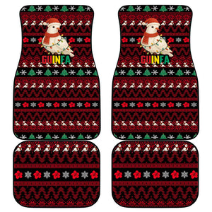 Guinea Christmas Car Mats Festive Dove String Lights and Red Black Holiday - African Pride
