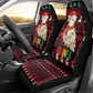Guinea Christmas Car Seat Cover Festive Dove String Lights and Red Black Holiday - African Pride