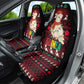 Guinea Christmas Car Seat Cover Festive Dove String Lights and Red Black Holiday - African Pride