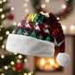 Guinea Christmas Santa Hat Festive Dove String Lights and Red Black Holiday - African Pride