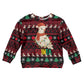 Guinea Christmas Kid Ugly Christmas Sweater Festive Dove String Lights and Red Black Holiday - African Pride