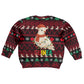 Guinea Christmas Kid Ugly Christmas Sweater Festive Dove String Lights and Red Black Holiday - African Pride