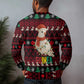 Guinea Christmas Ugly Christmas Sweater Festive Dove String Lights and Red Black Holiday - African Pride