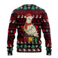 Guinea Christmas Ugly Christmas Sweater Festive Dove String Lights and Red Black Holiday - African Pride