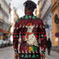 Guinea Christmas Long Sleeve Button Shirt Festive Dove String Lights and Red Black Holiday - African Pride