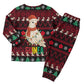 Guinea Christmas Pajama Set Festive Dove String Lights and Red Black Holiday - African Pride