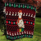 Guinea Christmas Quilt Festive Dove String Lights and Red Black Holiday - African Pride
