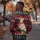 Guinea Christmas Sweatshirt Festive Dove String Lights and Red Black Holiday - African Pride