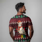 Guinea Christmas T shirt Festive Dove String Lights and Red Black Holiday - African Pride