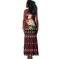 Guinea Christmas Tank Maxi Dress Festive Dove String Lights and Red Black Holiday - African Pride