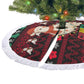 Guinea Christmas Tree Skirt Festive Dove String Lights and Red Black Holiday - African Pride