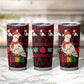 Guinea Christmas Tumbler Cup Festive Dove String Lights and Red Black Holiday - African Pride