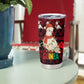 Guinea Christmas Tumbler Cup Festive Dove String Lights and Red Black Holiday - African Pride