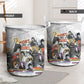 Black History Fight Like A Girl Laundry Basket African Feminist Icons and Bold Retro Art Style - African Pride