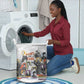Black History Fight Like A Girl Laundry Basket African Feminist Icons and Bold Retro Art Style - African Pride