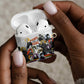 Black History Fight Like A Girl AirPods Case African Feminist Icons and Bold Retro Art Style - African Pride