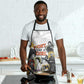 Black History Fight Like A Girl Apron African Feminist Icons and Bold Retro Art Style - African Pride