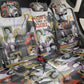 Black History Fight Like A Girl Back Car Seat Cover African Feminist Icons and Bold Retro Art Style - African Pride